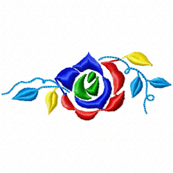 Flowers And Tree Embroidery Design 5